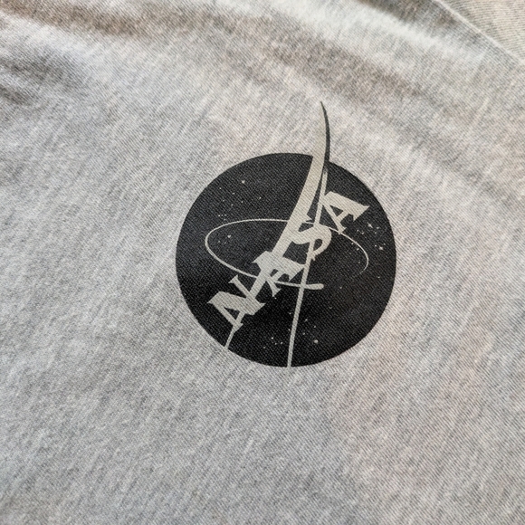 NASA Spaceship Spacecraft Diagram Double Sided Short Sleeve T-Shirt Boys Small - Picture 5 of 7